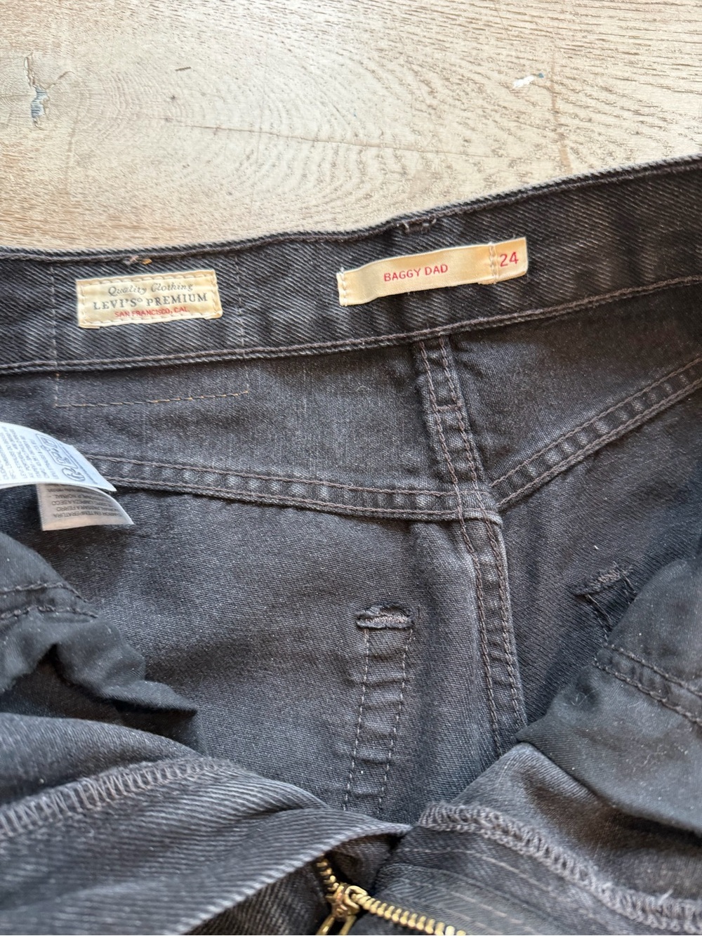 Levi’s Baggy Dad Leg Jeans - Black - Picture 3 of 4
